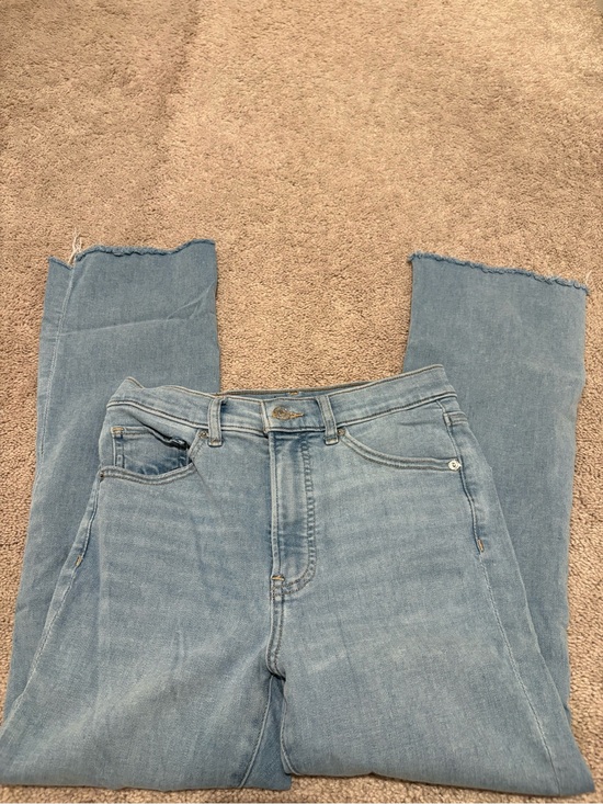 Express Denim - Express Light Wash Straight Leg Jeans